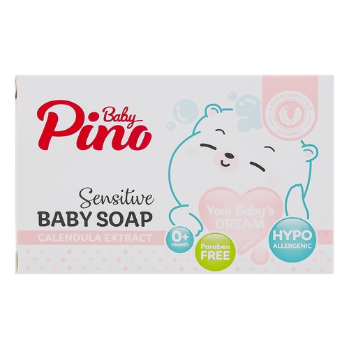 صابون صورت و بدن کودک پینو بیبی حاوی کالاندولا مناسب پوست حساس وزن 100 گرم